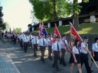 Delegacje OSP z Gminy Skrzyszów