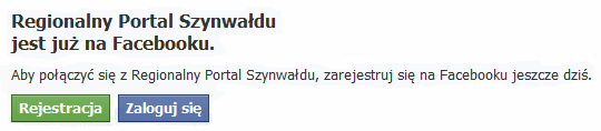 Regionalny Portal Szynwałdu jest już na Facebooku